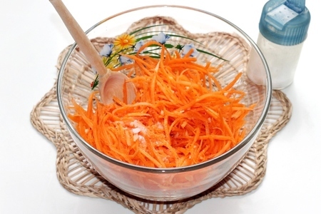 Морковь по-корейски без уксуса : шаг 4