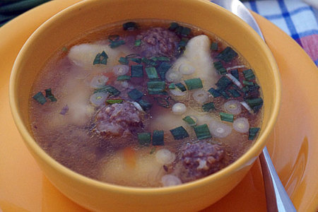 Суп с фрикадельками и галушками: шаг 17