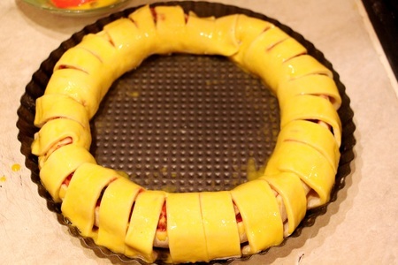 Слоеный пирог с бананом под ореховой корочкой: шаг 4