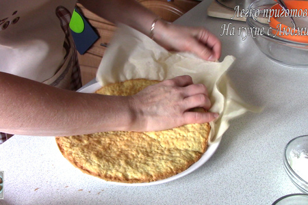Торт с облепиховым кремом! яркое удовольствие! легко приготовить!: шаг 10