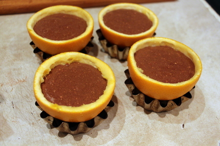 Шоколадные кексы в апельсиновой кожуре: шаг 3