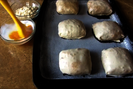 Марокканские булочки с арахисом "1000 и 1 слой": шаг 8