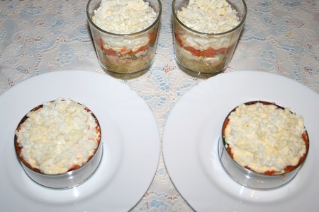 Нежный салат "мимоза" с консервированной сёмгой: шаг 11