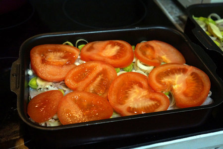 Пикша с помидорами и сыром: шаг 5