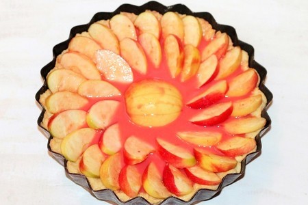 Творожный пирог с яблочно-малиновым суфле  : шаг 11