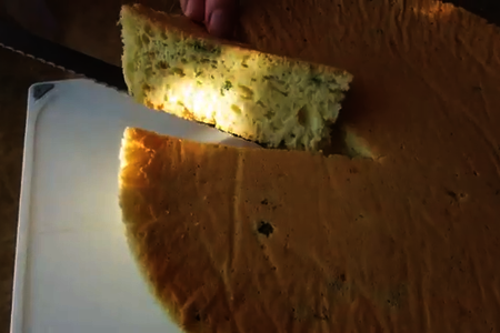 Бисквит с сыром и зеленым луком: шаг 9
