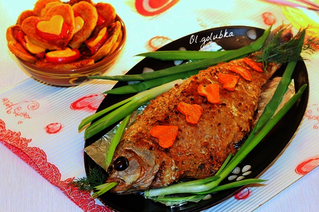 Рыба под ореховой корочкой и с овощными блинчиками.: шаг 16
