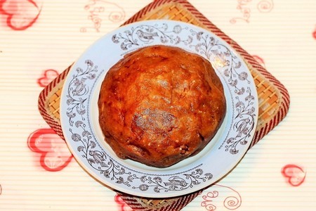 Ореховое пирожное "картошка" в форме сердечка: шаг 5
