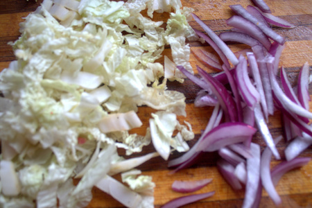 Салат "витаминный" к лососевому стейку: шаг 3