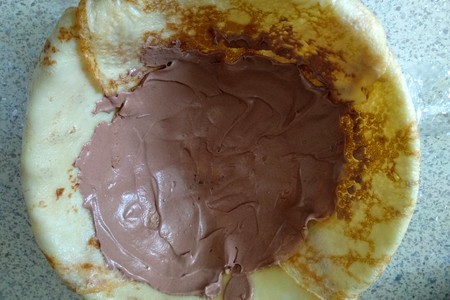 Блинный торт с шоколадным муссом и желе #масленица: шаг 4