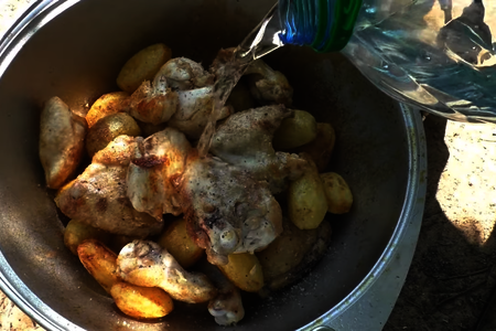 Казан кебаб с курицей - самый простой рецепт : шаг 6