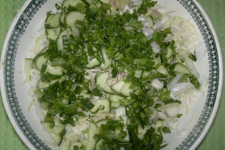 Овощной салат#махеевнаприроде: шаг 6