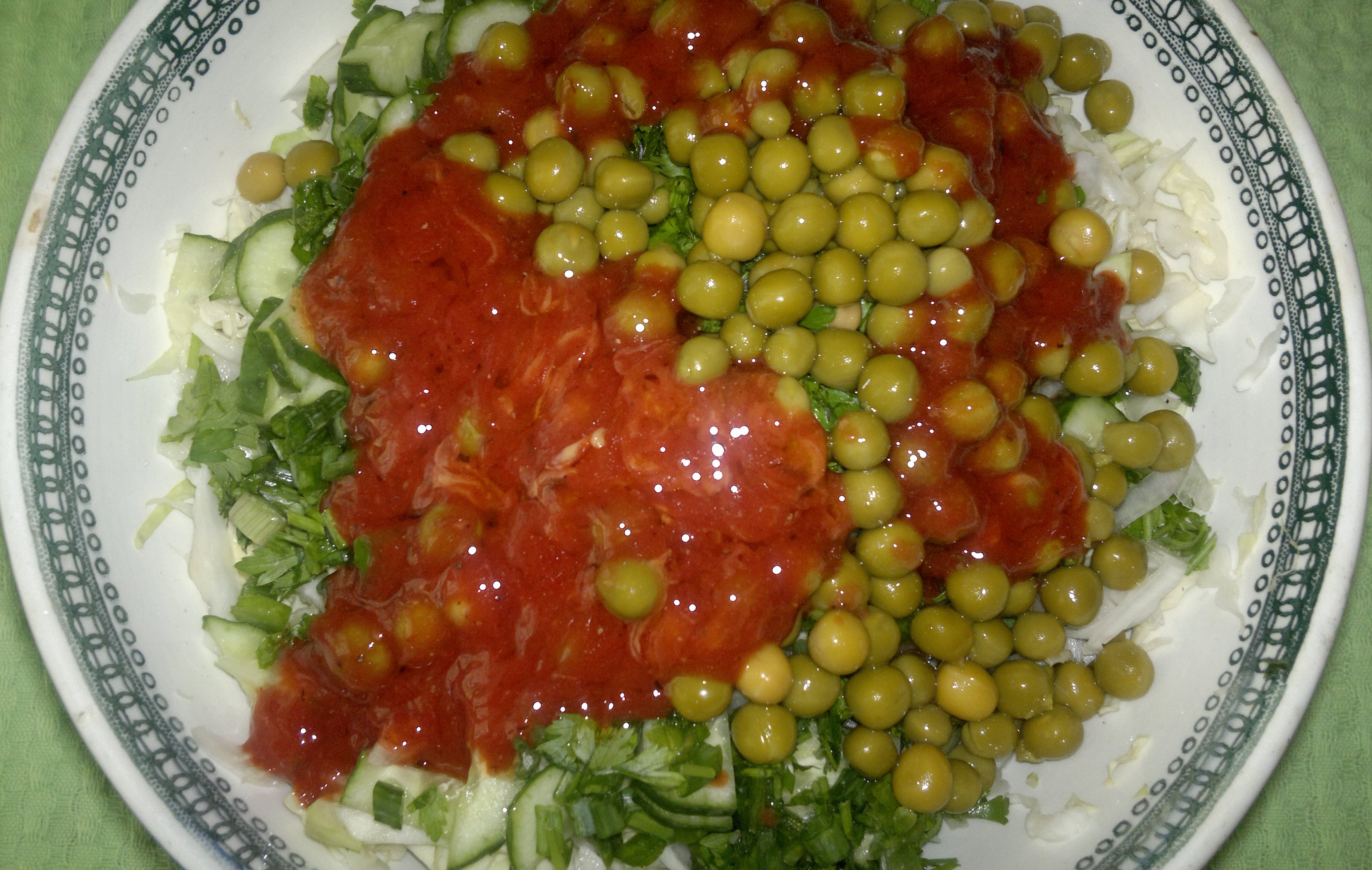 Овощной салат#махеевнаприроде