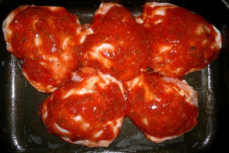 Куриные бёдрышки в пряном томатном маринаде#махеевънаприроде: шаг 5