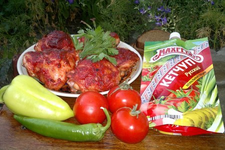 Куриные бёдрышки в пряном томатном маринаде#махеевънаприроде: шаг 6