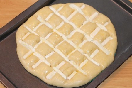 Пирог с моцареллой и чесночным маслом#болгария: шаг 14