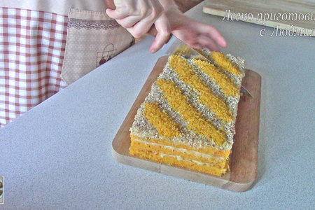 Постный (вегетарианский) морковный торт с цитрусовым кремом: шаг 12