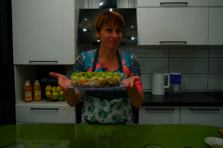 Праздничный салат «изумруд»: шаг 9