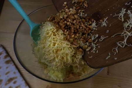 Отрывной пирог из лаваша с картофелем и сыром: шаг 2
