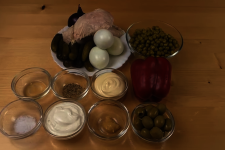 Салат оливье по-новому: шаг 1
