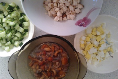 Салат с маринованными грибами и майонезом махеевъ #махеевъ_чудеса_за_полчаса: фото шаг 1