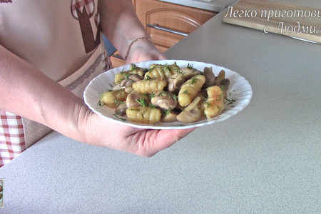 Картофельные ньокки с грибами (постные, вегетарианские): шаг 10
