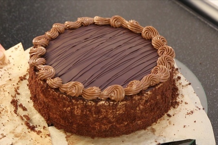Шоколадный торт "прага": шаг 18
