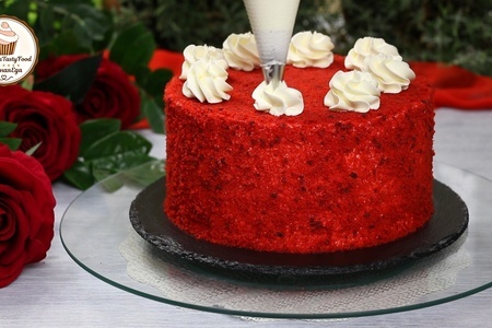 Торт "красный бархат" (американский десерт): шаг 2