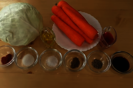 Закуска из капусты и моркови : шаг 1