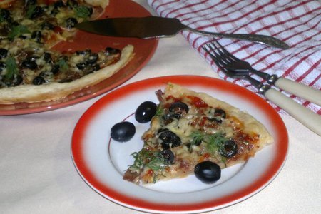 Пицца с оливками и беконом, "махеевъ", россия: шаг 10