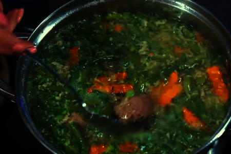 Летний фасолевый суп с фрикадельками: шаг 8