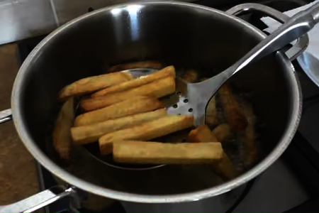 Хрустящий картофель фри: шаг 4