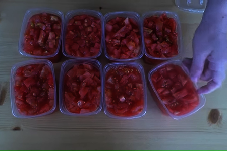 Легкий и способ заморозки помидор: шаг 6
