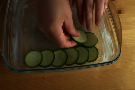 Рецепт запеканки с кабачками, фаршем и сыром: шаг 3