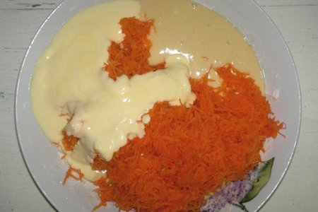 Морковный кекс-суфле с джемом «махеевъ» «кусочки лета»: шаг 4
