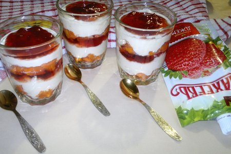 Десерт из тыквы и творога с джемом «махеевъ» «кусочки лета»: шаг 7