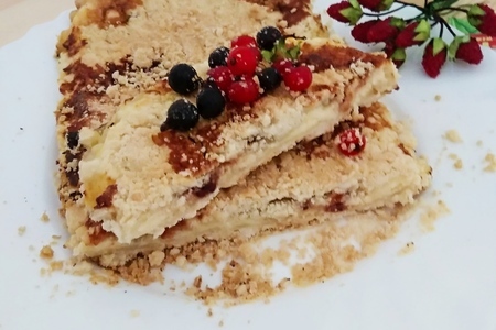 Творожный пирог с красносмородиновым с джемом «махеевъ» «кусочки лета»: шаг 9