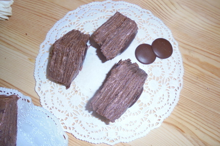 Шоколадный блинный торт #масленица: шаг 8