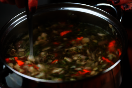 Постный грибной суп с овощами и гречкой: шаг 7