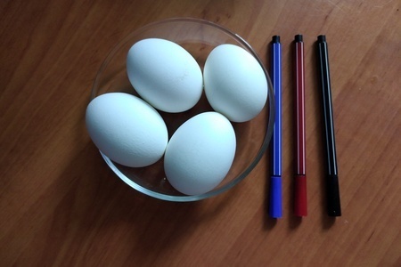 Разрисованные яйца #пасха2021: шаг 1
