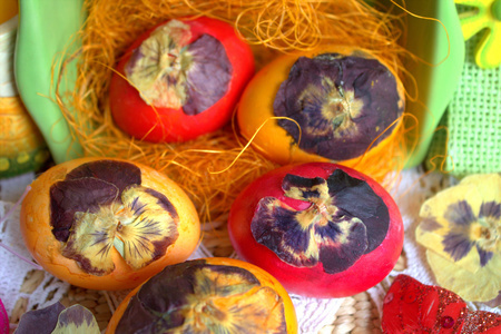 Яйца "в цветочек" #пасха21: шаг 4