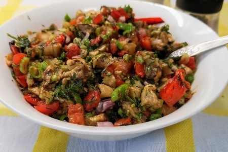 Хоровац — салат из запеченных овощей: шаг 4