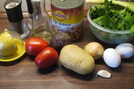 Летний свекольный суп со щавелем и фасолью: шаг 1