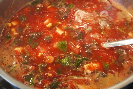 Летний свекольный суп со щавелем и фасолью: шаг 5