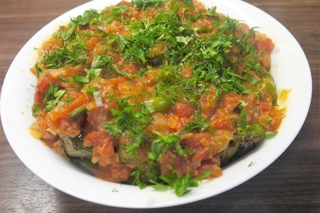 Жаренный болгарский перец под томатным соусом: шаг 6