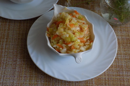 Капустный салат из советской столовой: фото шаг 6