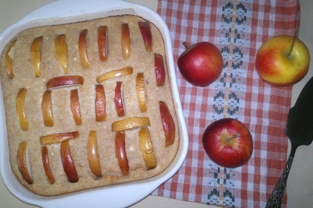 Манник с творогом и яблоками #накормишкольника: шаг 8