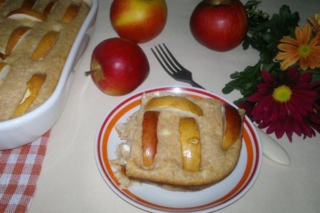 Манник с творогом и яблоками #накормишкольника: шаг 9