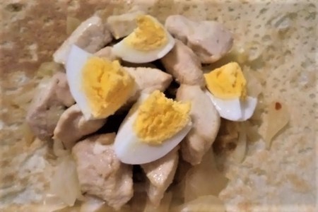 Мешочки "курочка ряба" с яйцом и цыпленком!  #накормишкольника: шаг 3