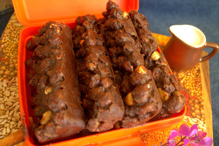 Шоколадные батончики #накормишкольника: шаг 9